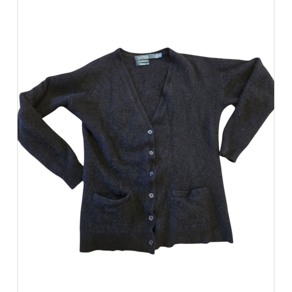 Lauren Ralph Lauren cashmere sweater in Size LARGE BLACK
